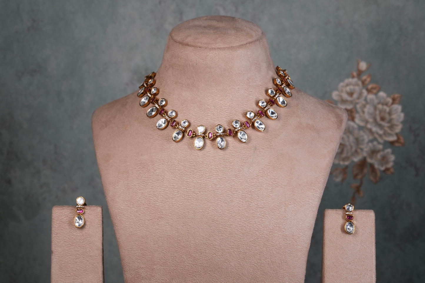 Polki Choker Set (4-9070)(B)
