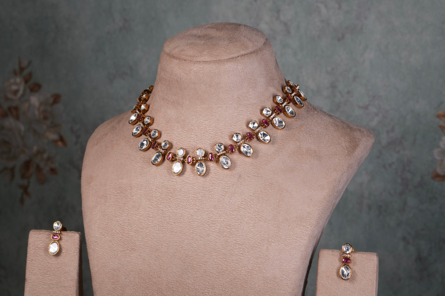 Polki Choker Set (4-9070)(B)