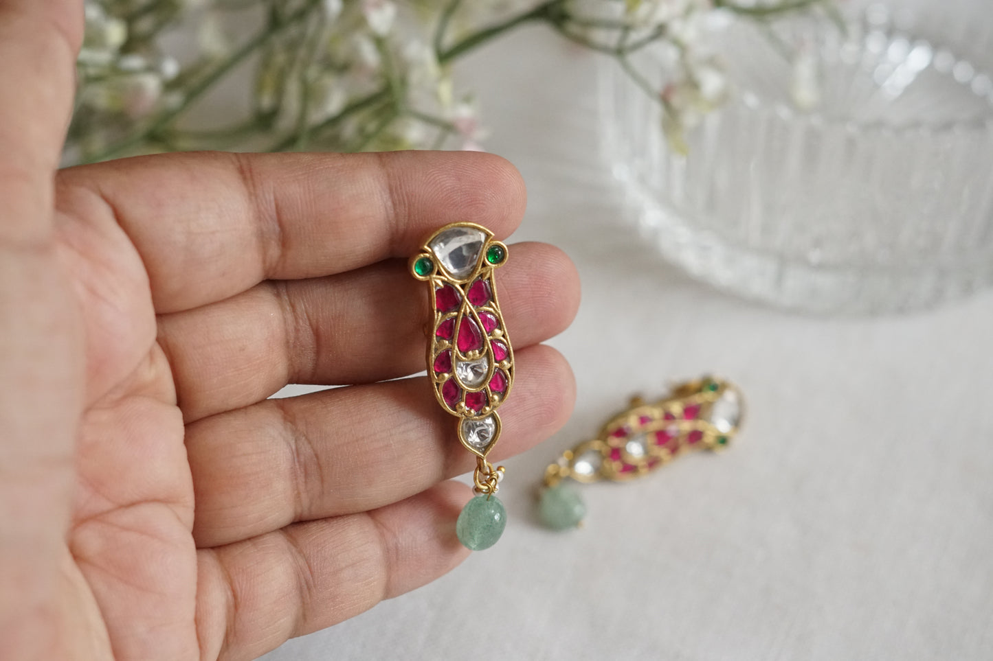 Kundan Earrings (1-5234)(K)