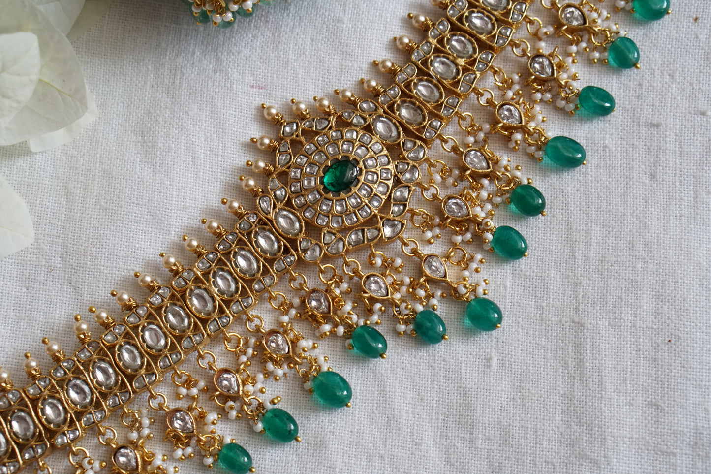 Kundan Necklace set (4-8047)(K)(Preorder)
