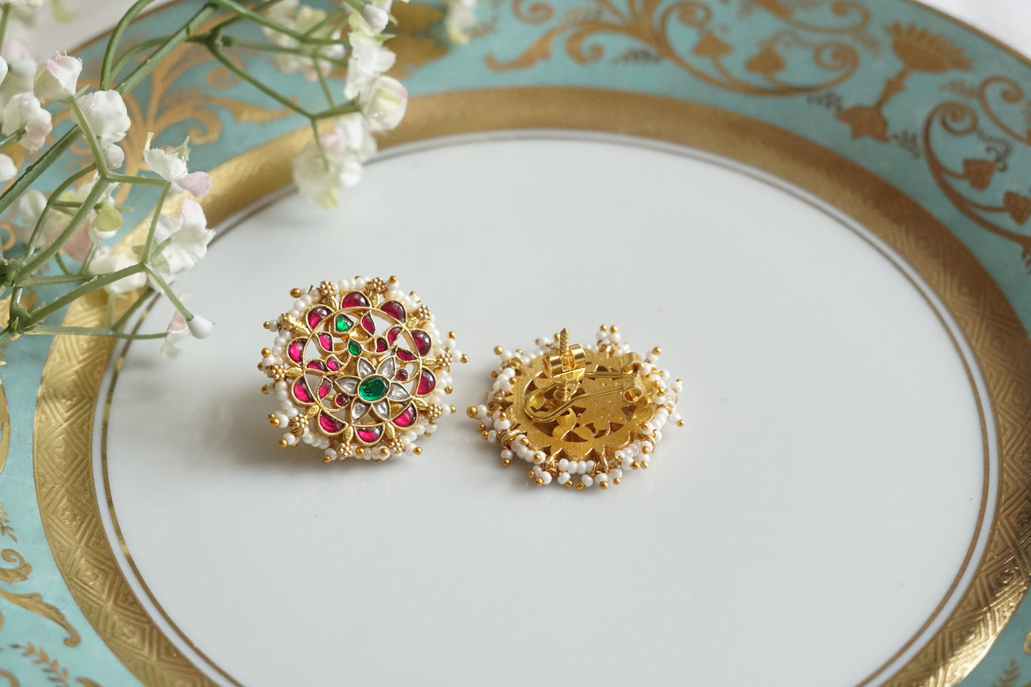 Kundan Studs (1-5233)(K)