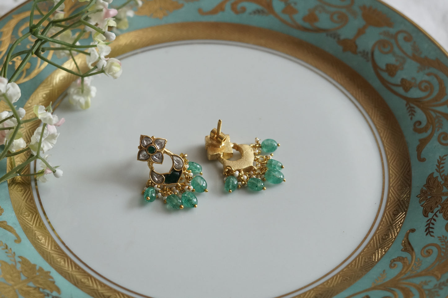 Kundan Earrings (1-5232)(K)