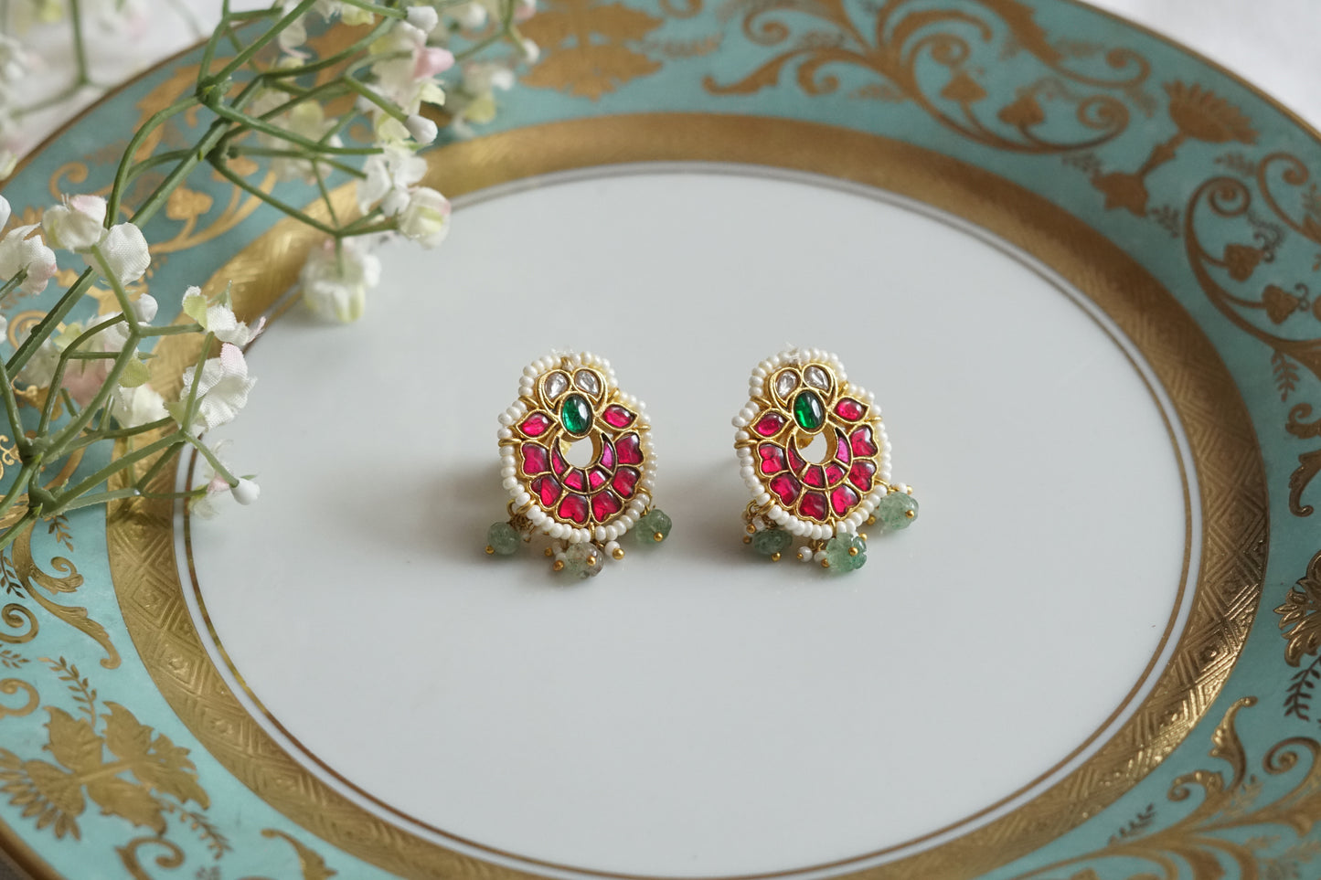 Kundan studs (1-5230)(K)
