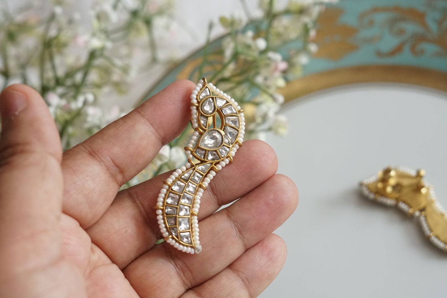 Kundan Earrings (1-5231)(K)