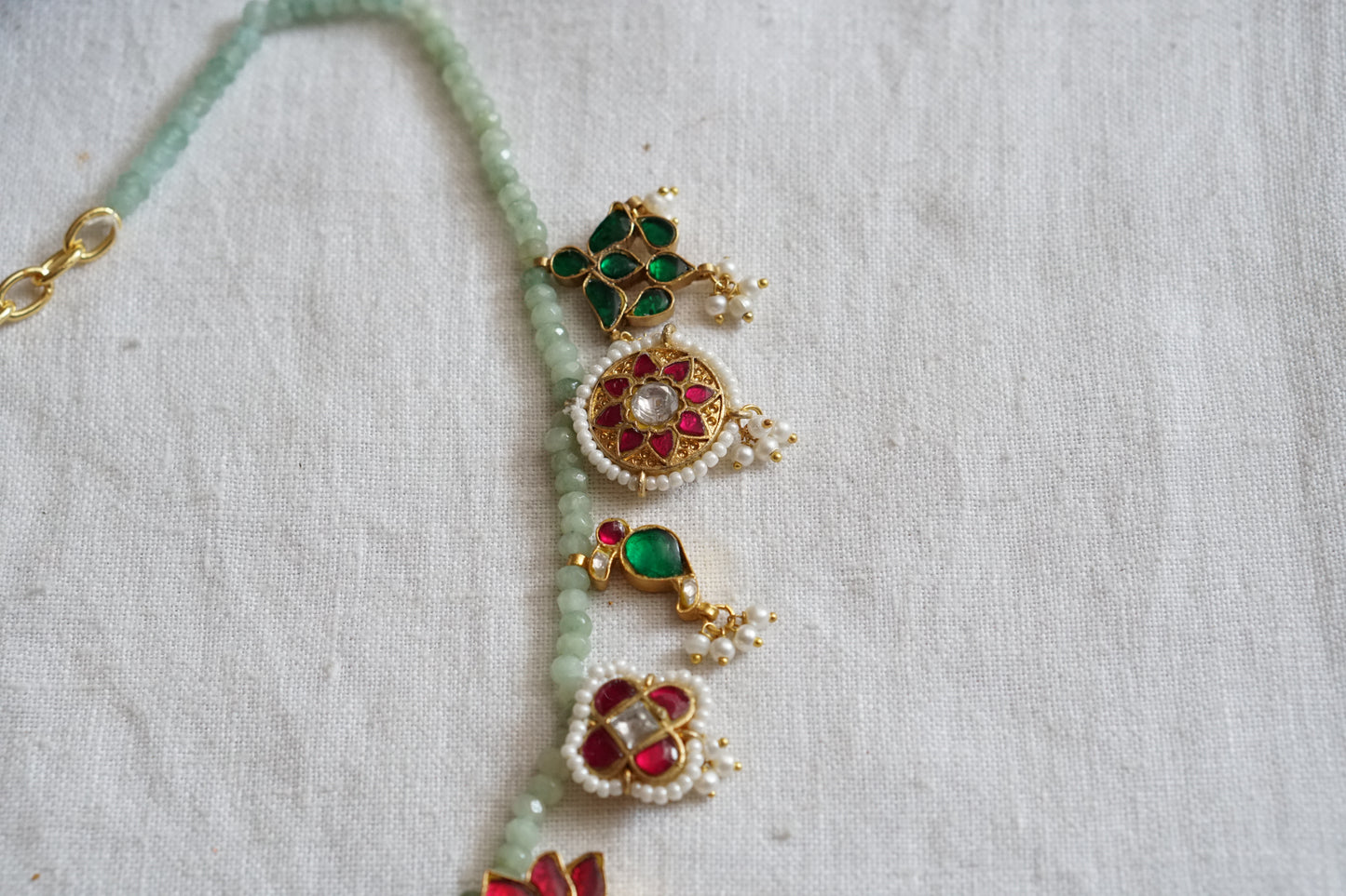 Kundan Necklace  (4-8051)(R)(ALREADY DISCOUNTED PIECE) - JEWELSTYLE
