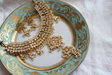 Kundan necklace set (4-7239)(R)(SPECIAL PRICE PIECE)