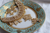 Kundan necklace set (4-7239)(R)(SPECIAL PRICE PIECE)