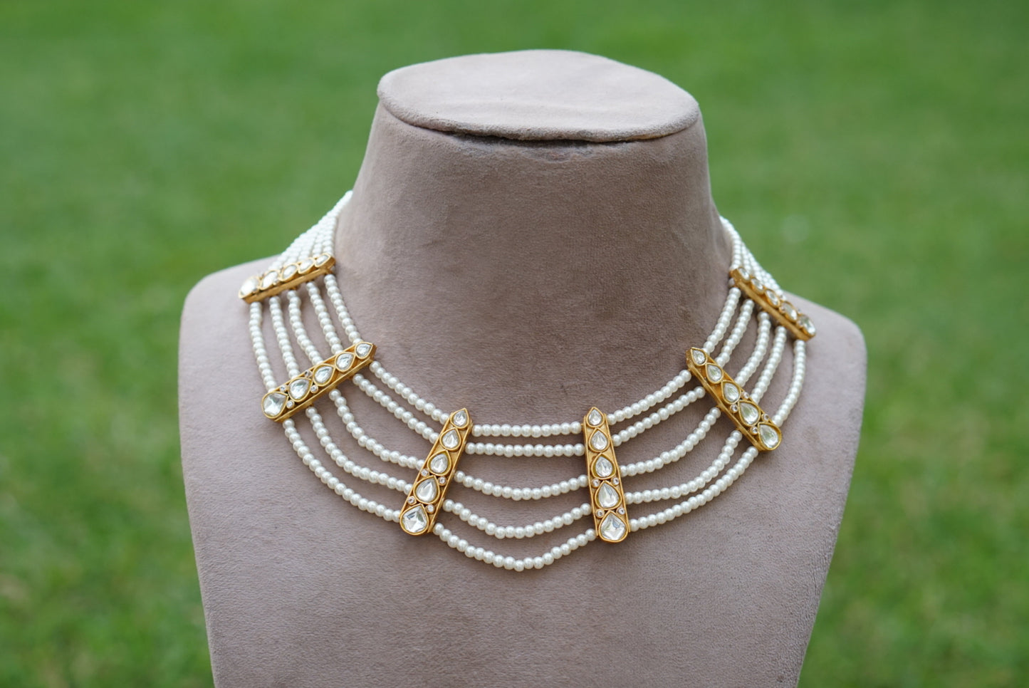 Kundan choker  (4-7242)(R)(PREORDER) - JEWELSTYLE