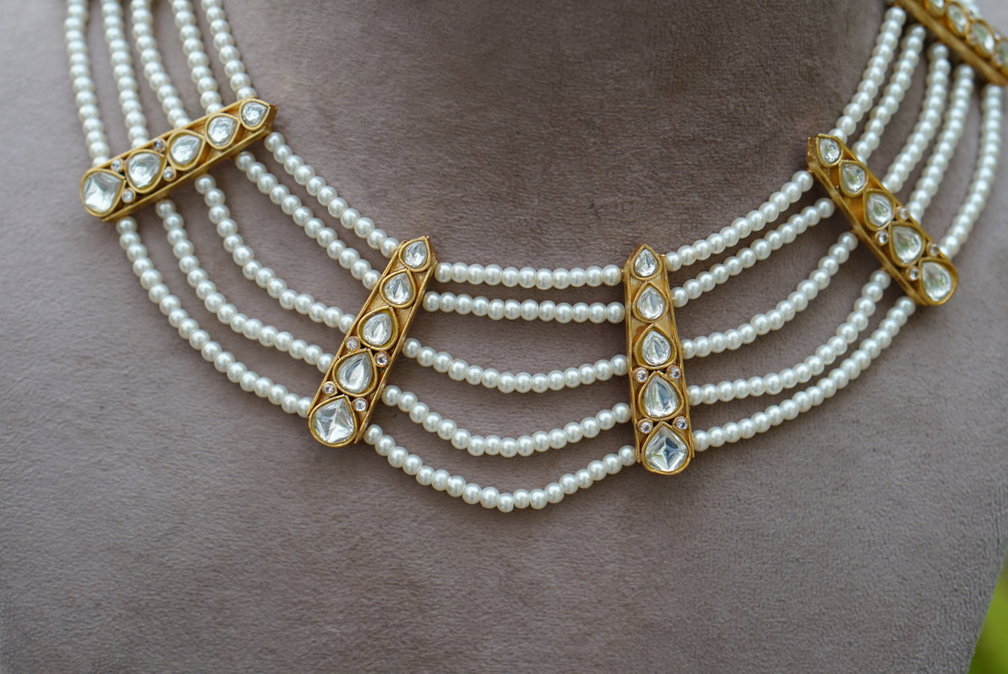 Kundan choker  (4-7242)(R)(PREORDER) - JEWELSTYLE
