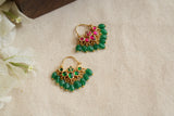 Reversible small Kundan bali earrings (1-4713)(R)