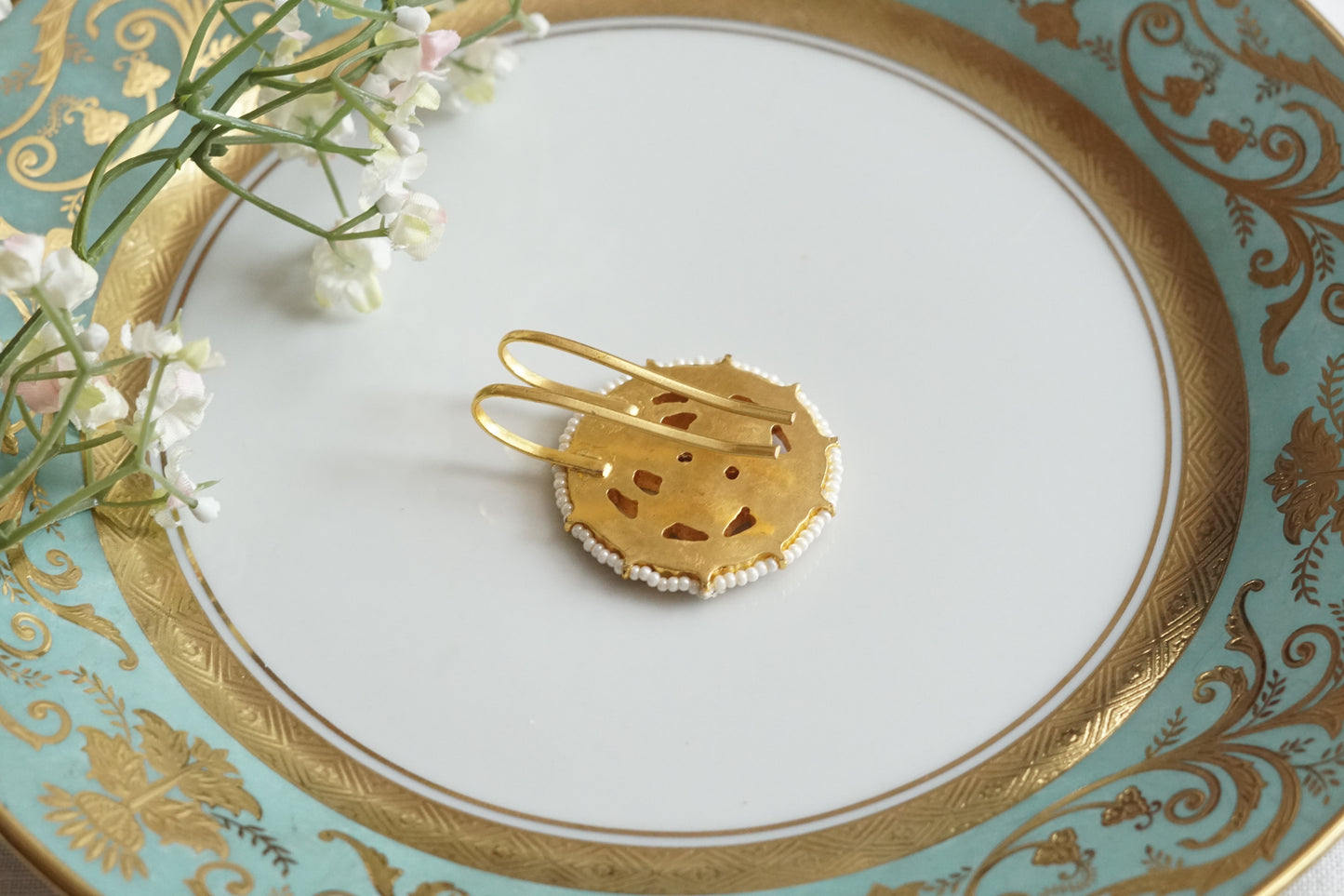 Kundan Hairpin & Pendant (5-1725)(K)