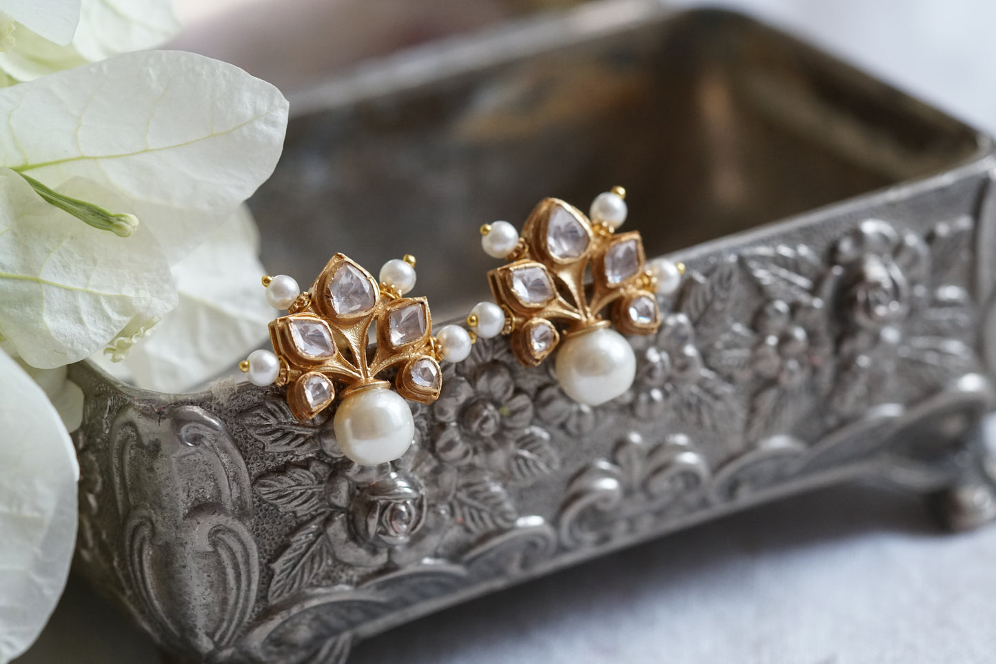 Free Kundan Earrings  (1-4270)(R)(Offer piece) - JEWELSTYLE