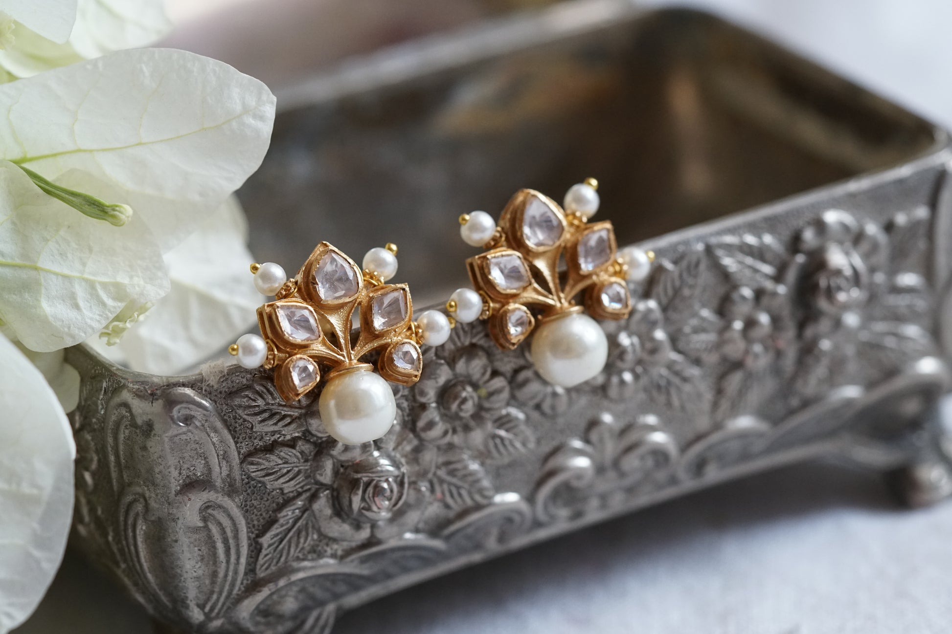 Free Kundan Earrings  (1-4270)(R)(Offer piece) - JEWELSTYLE
