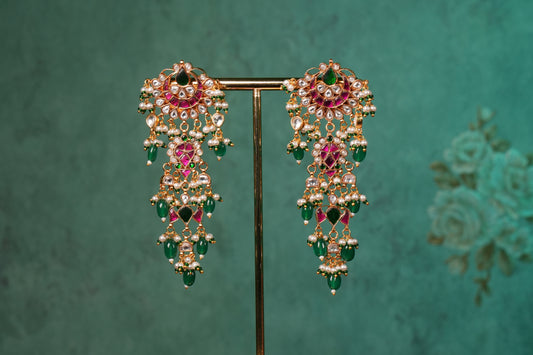 Kundan Earrings (1-5131)(R)
