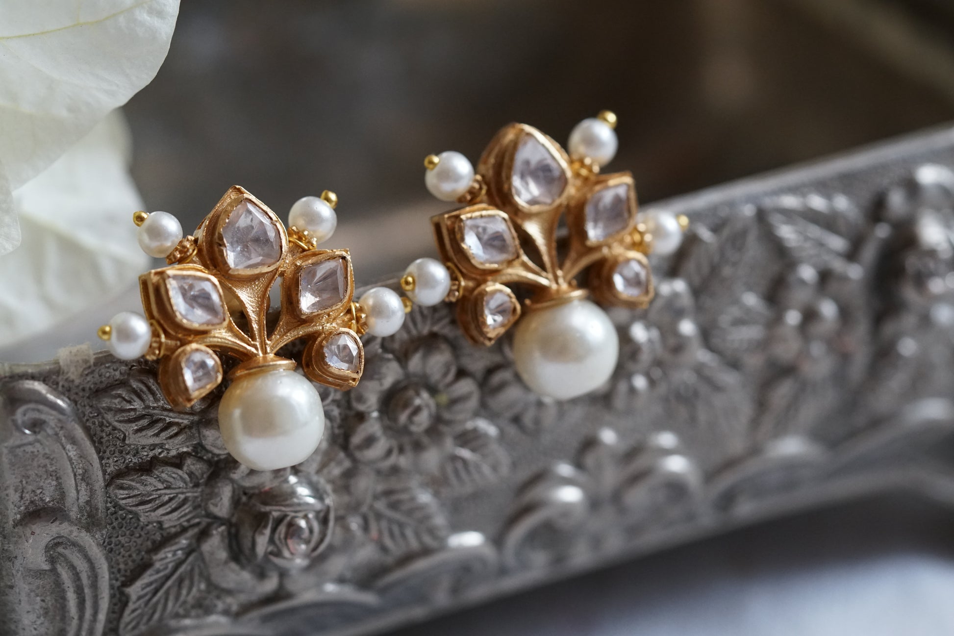 Free Kundan Earrings  (1-4270)(R)(Offer piece) - JEWELSTYLE