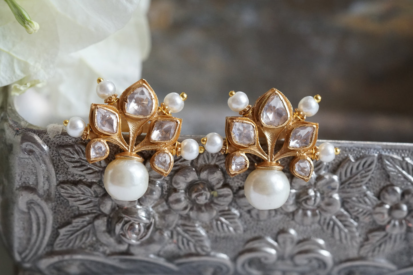 Free Kundan Earrings  (1-4270)(R)(Offer piece) - JEWELSTYLE