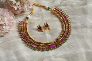 Antique kundan necklace set(4-7832)(AK)