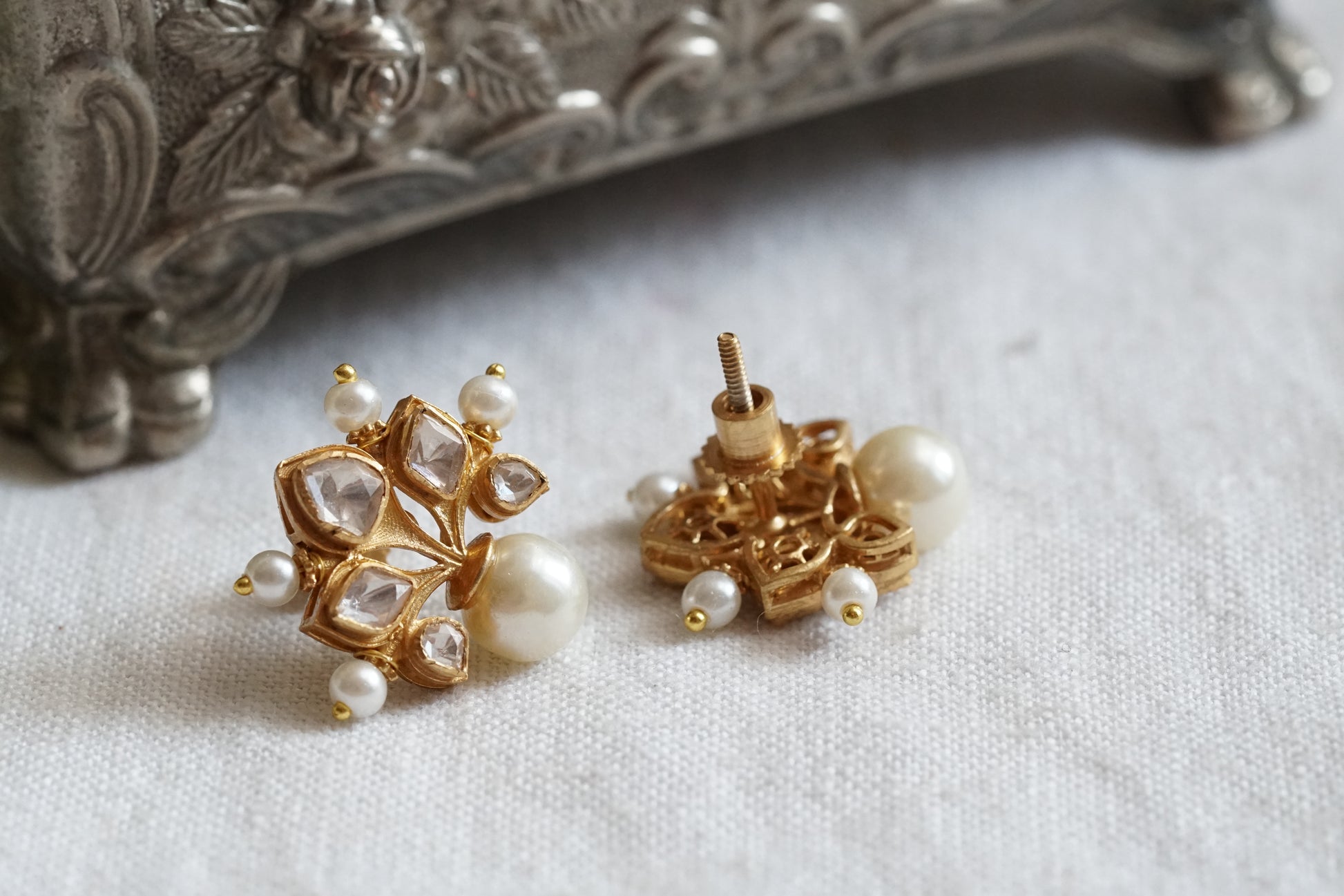 Free Kundan Earrings  (1-4270)(R)(Offer piece) - JEWELSTYLE