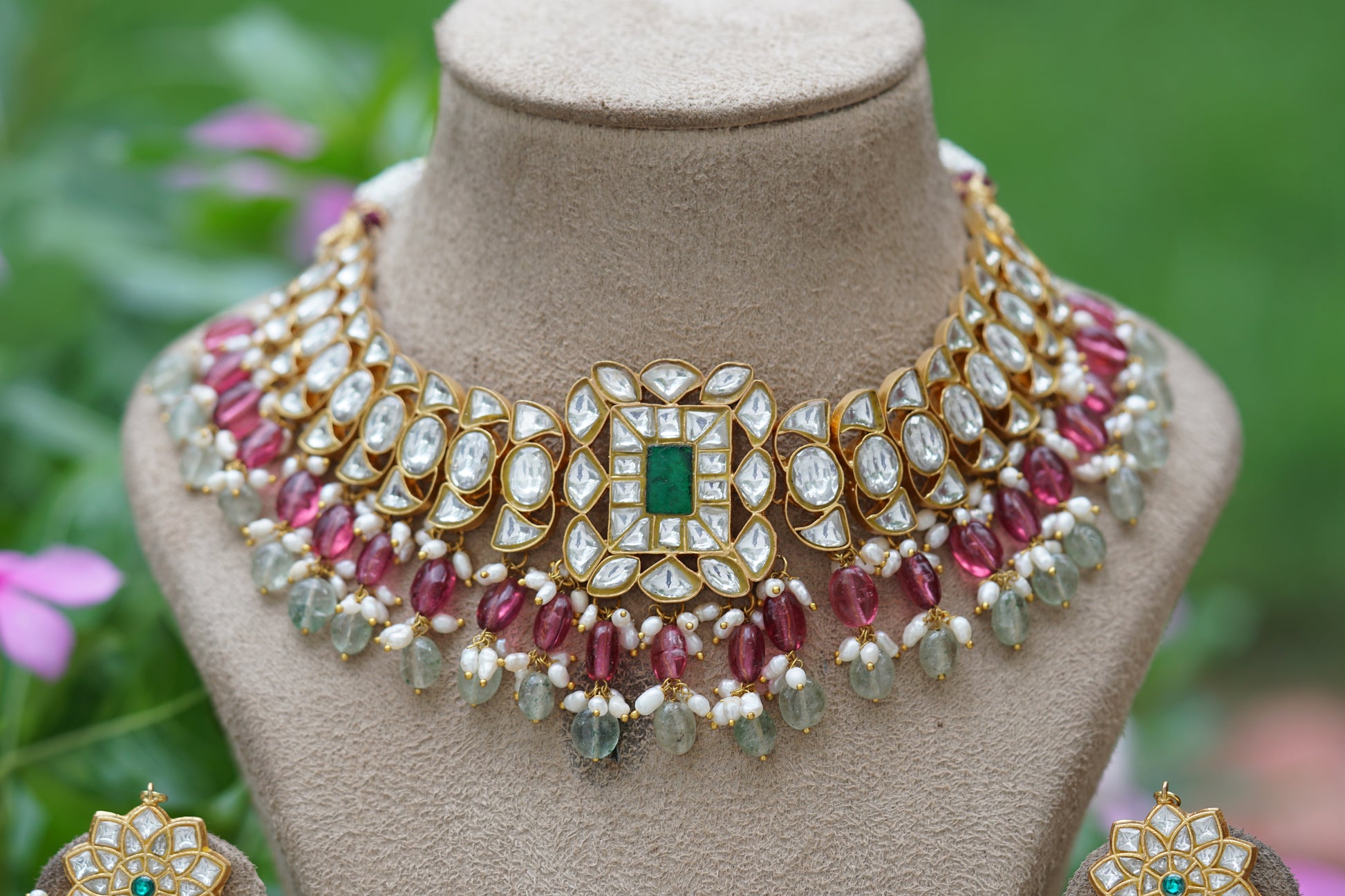 Kundan Choker  set (4-8257)(R)(preorder) - JEWELSTYLE