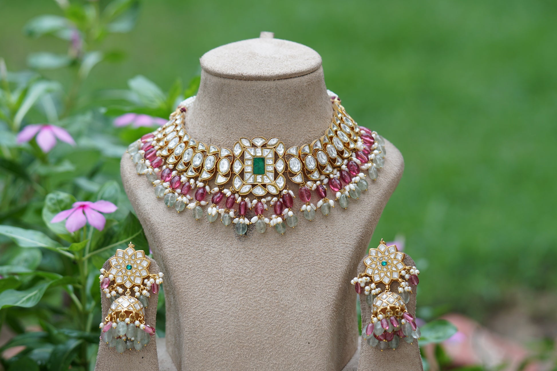 Kundan Choker  set (4-8257)(R)(preorder) - JEWELSTYLE