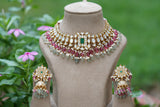 Kundan Choker  set (4-8257)(R)(preorder)