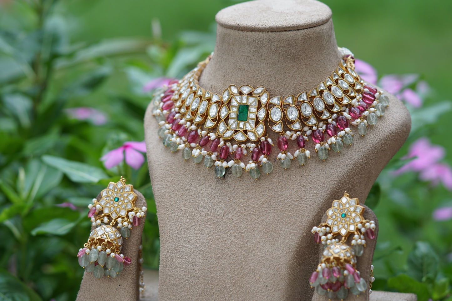 Kundan Choker  set (4-8257)(R)(preorder) - JEWELSTYLE