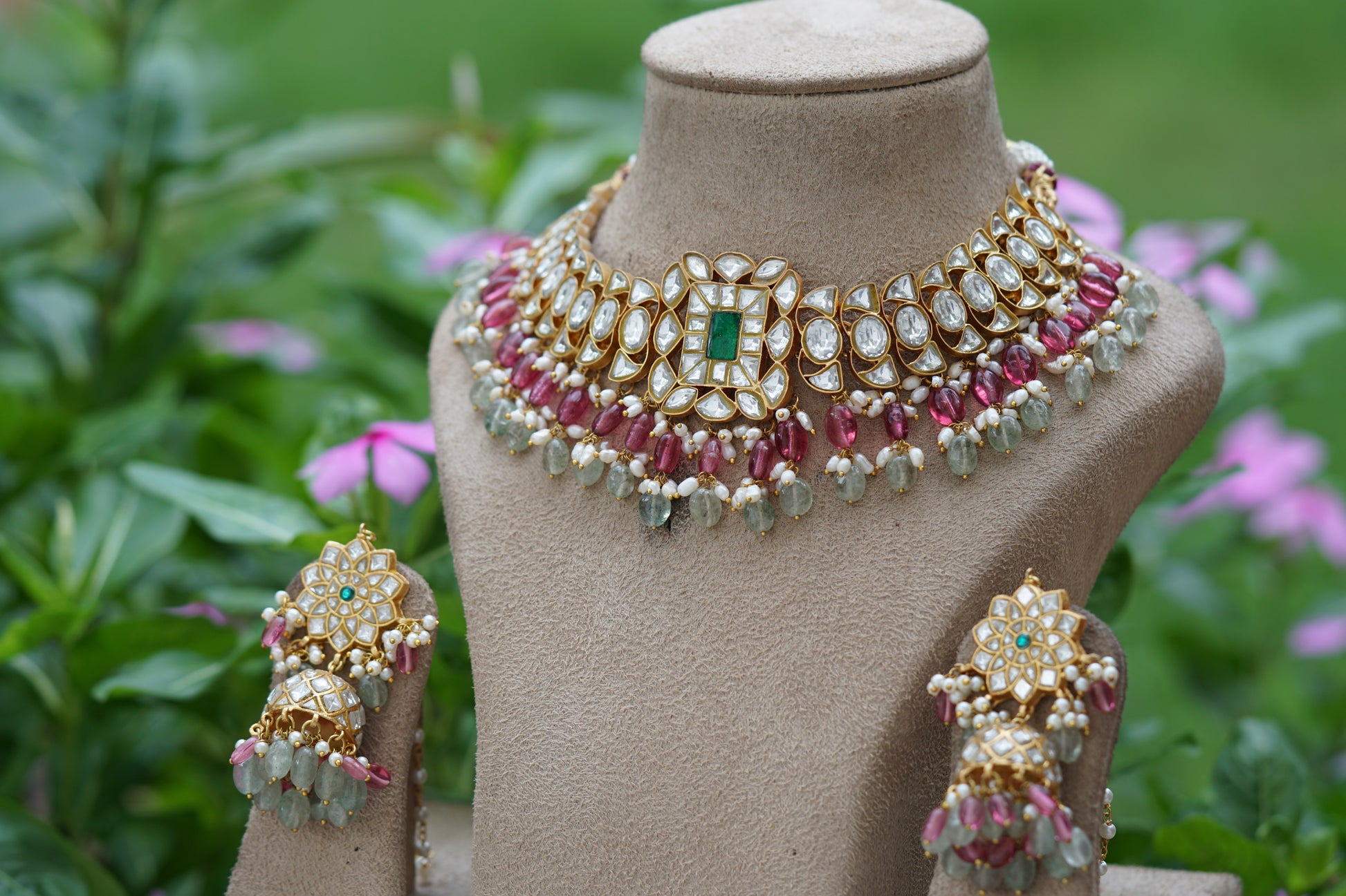 Kundan Choker  set (4-8257)(R)(preorder) - JEWELSTYLE