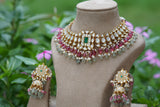 Kundan Choker  set (4-8257)(R)(preorder)