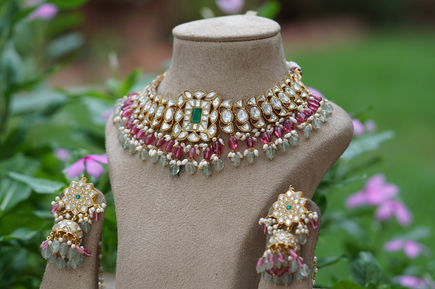 Kundan Choker  set (4-8257)(R)(preorder) - JEWELSTYLE