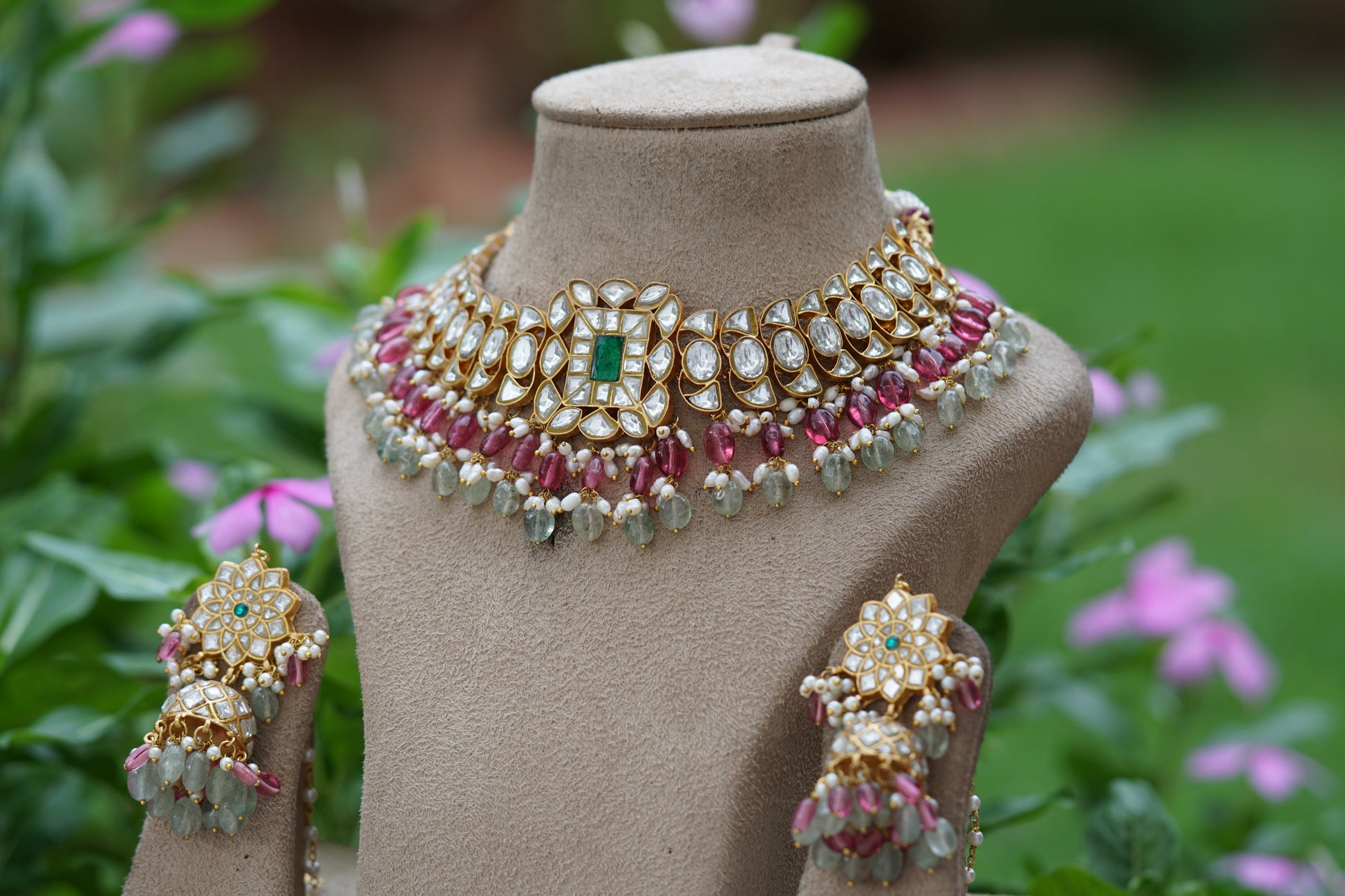 Kundan Choker  set (4-8257)(R)(preorder) - JEWELSTYLE