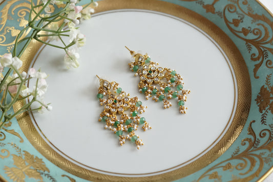 Kundan Earrings (1-5221)(K)