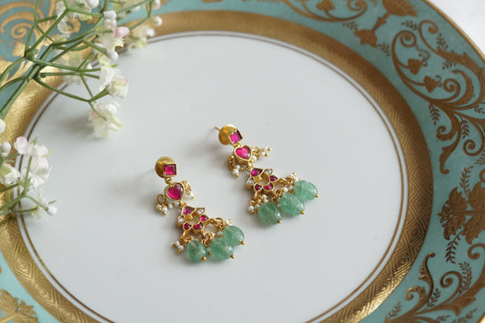 Kundan Earrings (1-5220)(K)