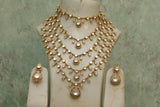 Five line Polki necklace set (4-7245)(B)