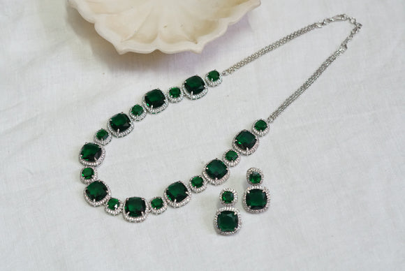 Kundan Victorian polki necklace set (4-5772)(B)