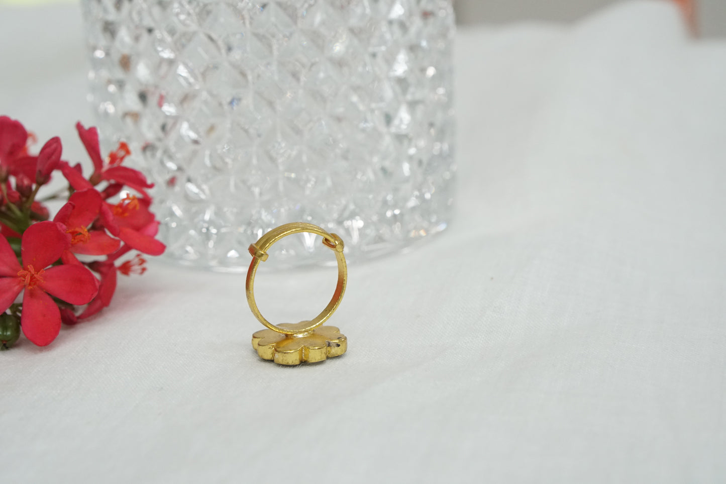 Kundan Ring (6-304)(R) - JEWELSTYLE