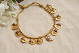 Mango Kundan coin necklace (4-8590)(R)