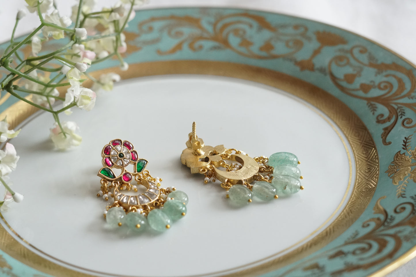 Kundan Earrings (1-5218)(K)