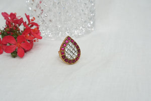 Kundan Ring (6-309)(R)(CLEARANCE SALE PIECE)