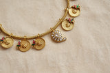 Mango Kundan coin necklace (4-8590)(R)