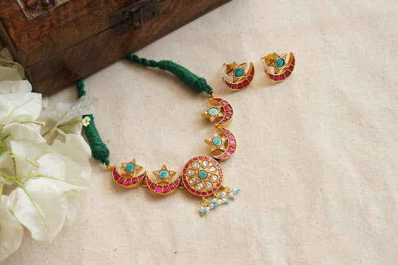 Kundan choker set (4-8588)(R)