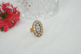 Kundan Ring (6-311)(R)(CLEARANCE SALE PIECE)