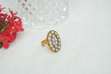 Kundan Ring (6-311)(R)(CLEARANCE SALE PIECE)