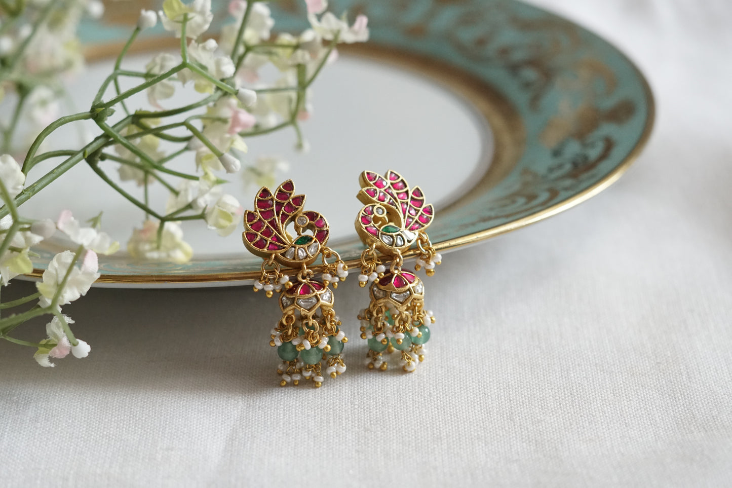 Kundan jhumki (1-5216)(K) - JEWELSTYLE