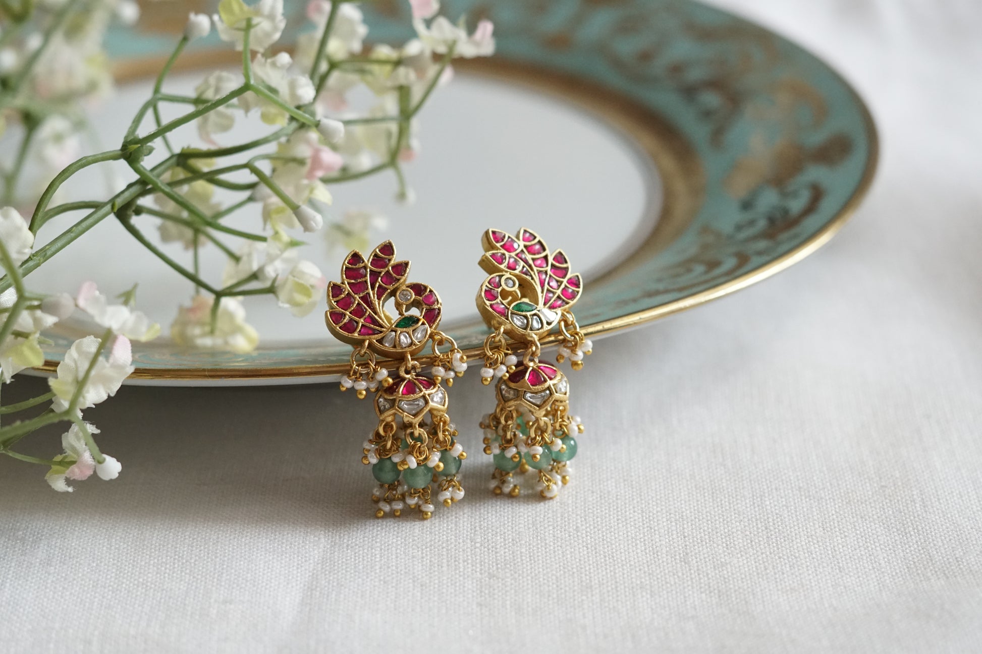 Kundan jhumki (1-5216)(K) - JEWELSTYLE