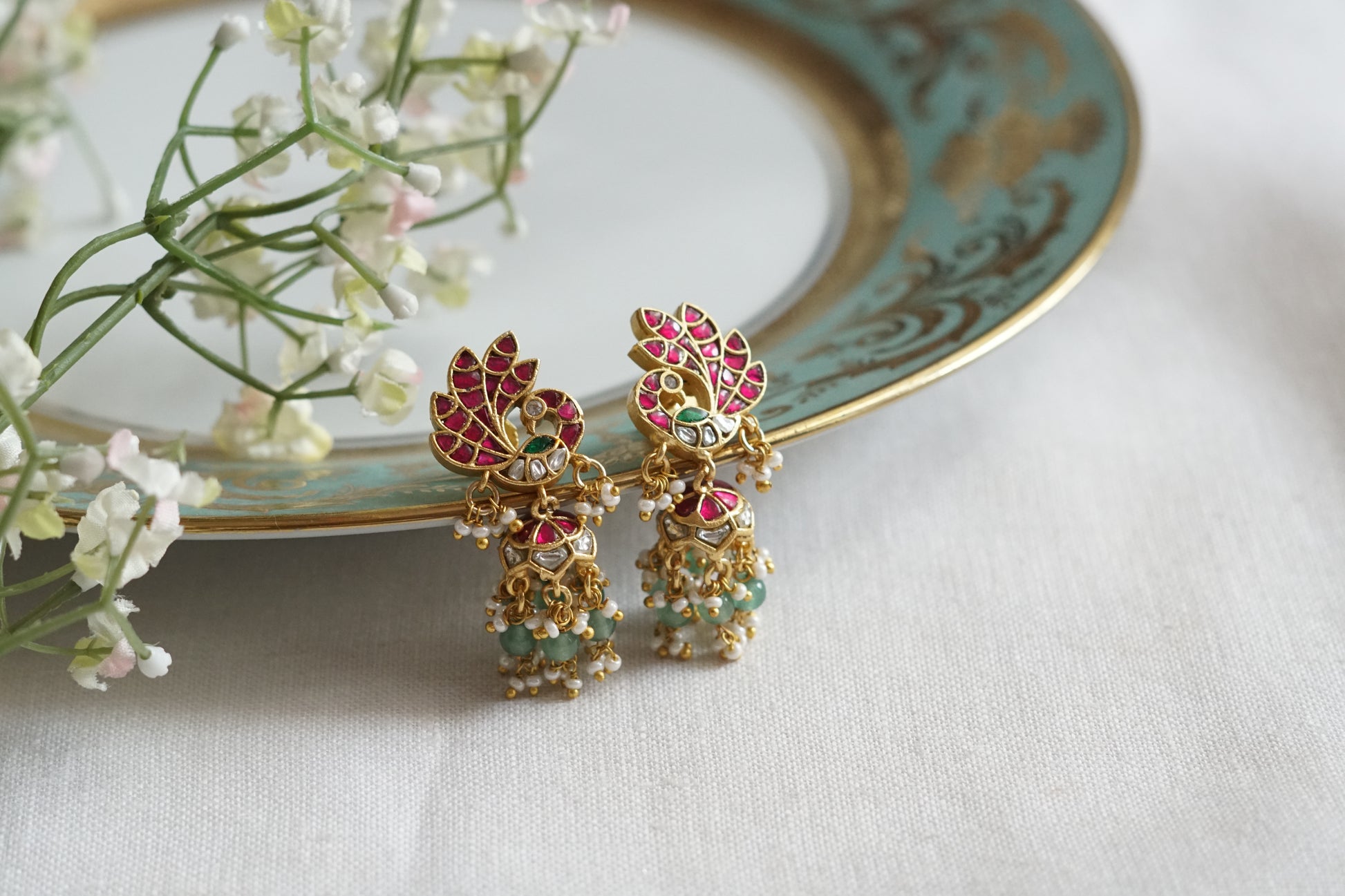 Kundan jhumki (1-5216)(K) - JEWELSTYLE