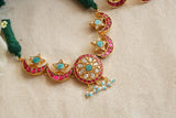 Kundan choker set (4-8588)(R)