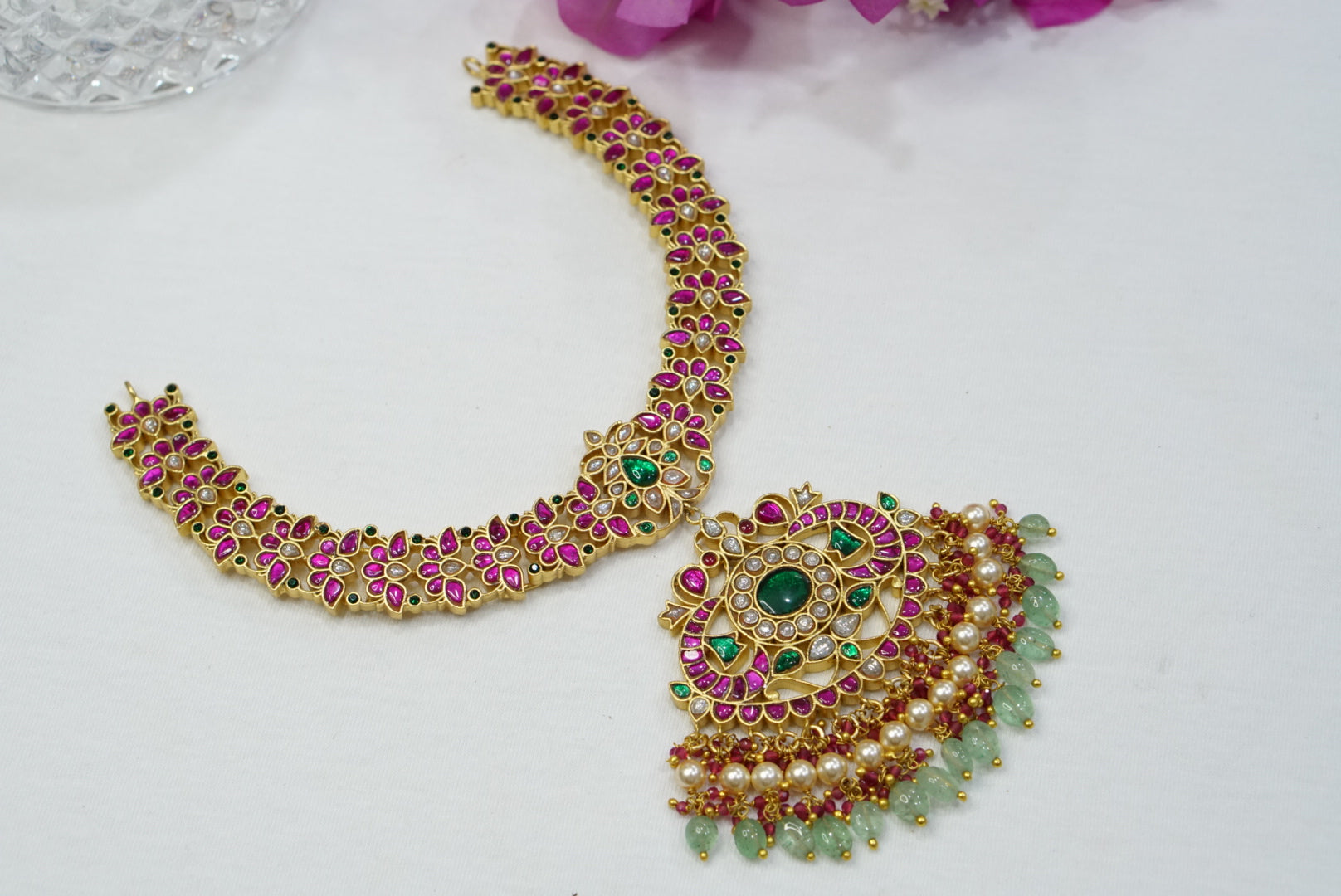 Kundan Necklace (4-7513)(K )(preorder) - JEWELSTYLE
