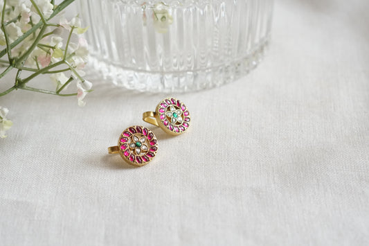 Kundan Bugadi Earrings (1-5242)(K)