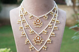 Kundan 3 line Ranihaar Necklace (4-8596)(R)