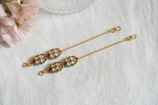 Polki EarChain (9-172)(B) - JEWELSTYLE